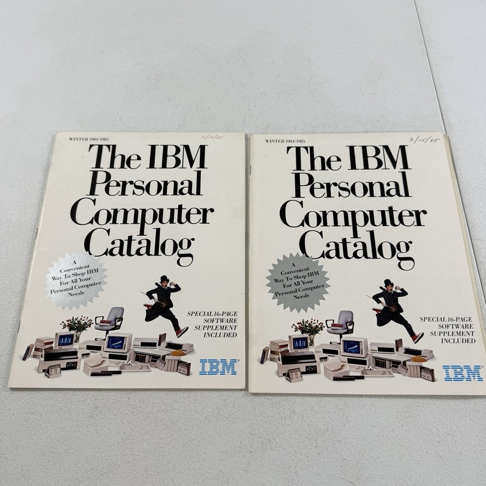 The IBM Personal Computer Catalog Winter 1984/1985 Lot Of 2‎ Vintage Computing